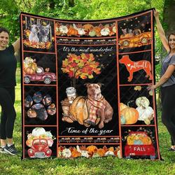 Pitbull And Halloween JFJ11385 3D Customized Quilt 2707 and Home Decor
