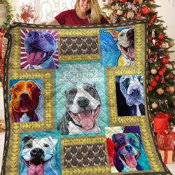 Pitbull JFJ11411 3D Customized Quilt 2707 and Home Decor