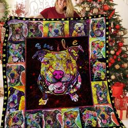 Pitbull JFJ11414 3D Customized Quilt 2707 and Home Decor
