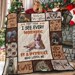 PitBull Morning The Empress 3D Customized Quilt and Home Decor