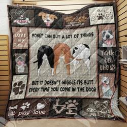 Pitbull Wonnie Lovely V2 3D Customized Quilt and Home Decor