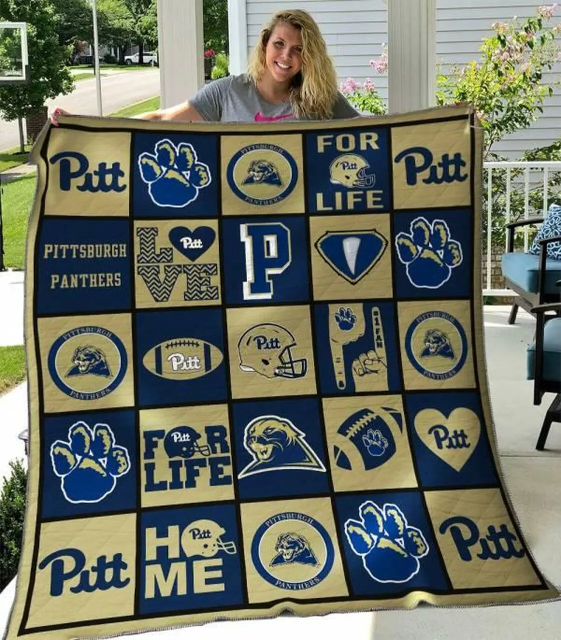 Pittsburgh Panthers Quilt Blanket B080617 Quilt and Home Decor