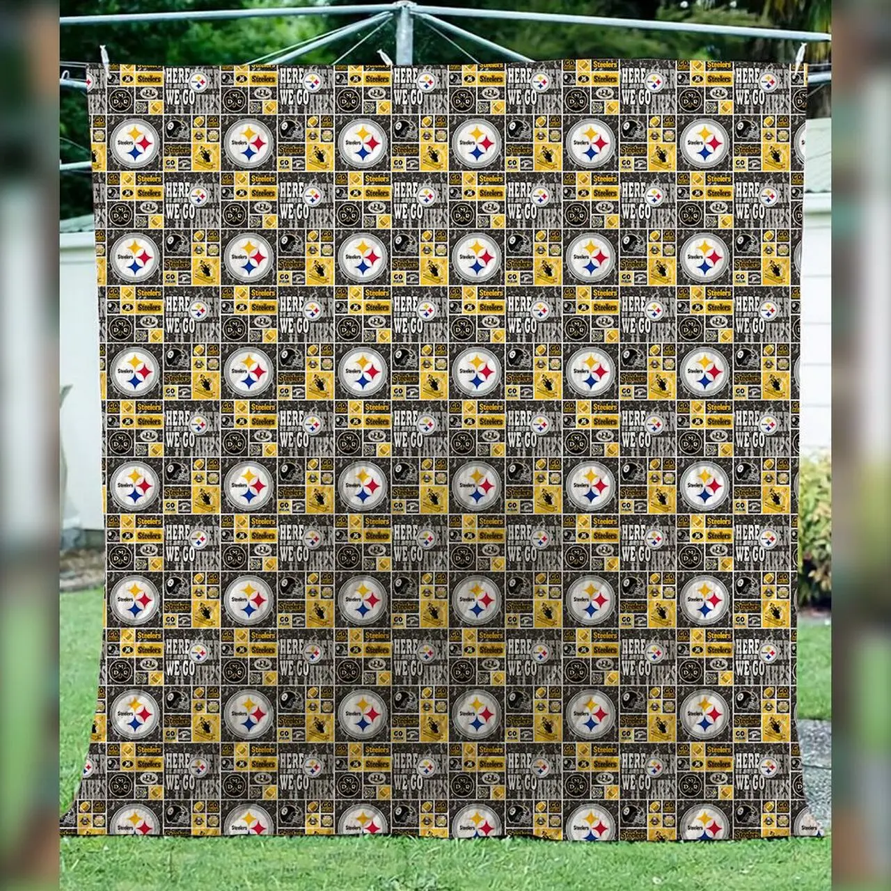 Pittsburgh Steelers 3D Personalized Customized Quilt Blanket 989 and Home Decor
