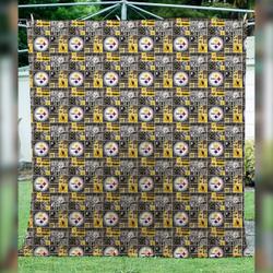 Pittsburgh Steelers 3D Personalized Customized Quilt Blanket 989 and Home Decor