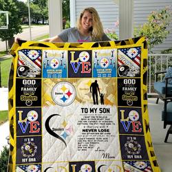 Pittsburgh Steelers Custom Quilt Blanket 02 and Home Decor
