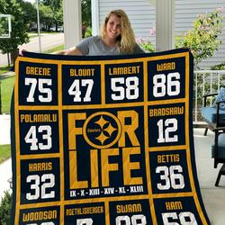 Pittsburgh Steelers For Life Quilt and Home Decor