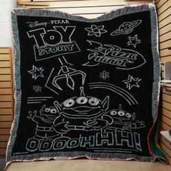 Pixar Toy Story Neon Light Aliens Tapestry Throw Quilt and Home Decor