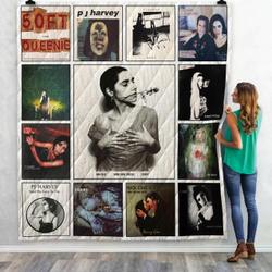 Pj Harvey Singles Quilt Blanket 02 and Home Decor