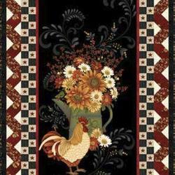 Plain And Simple Rooster Quilt Tdhrf and Home Decor