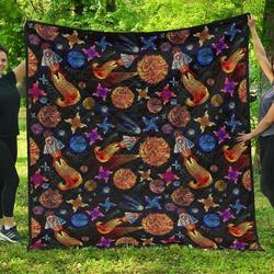 Planet Spaceship Hur Quilt et and Home Decor