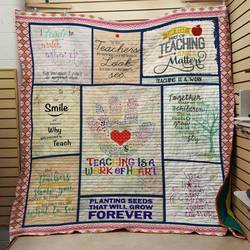 Planting Seeds That Will Grow Forever Teacher Quilt and Home Decor