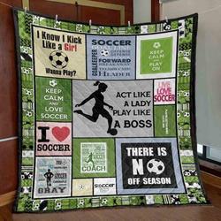 Play Like A Boss Soccer Quilt Blanket Vh09  Quilt and Home Decor