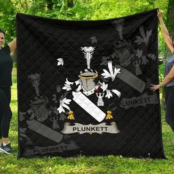 Plunkett Ireland Irish Family Crest JFJ11435 3D Customized Quilt 2707 and Home Decor
