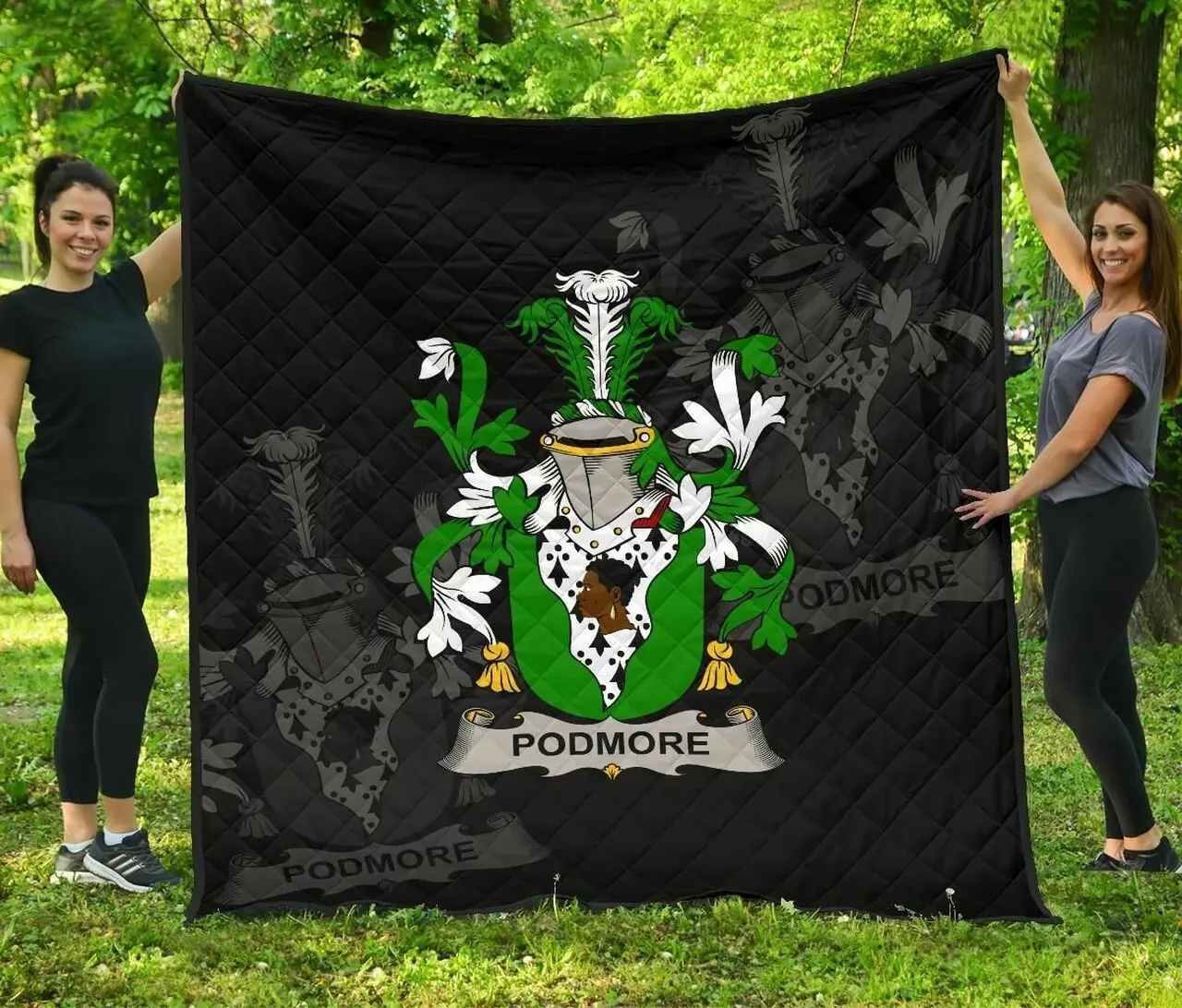 Podmore Ireland Irish Family Crest JFJ11439 3D Customized Quilt 2707 and Home Decor
