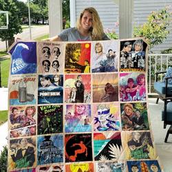 Point Break Quilt Blanket 01509 and Home Decor