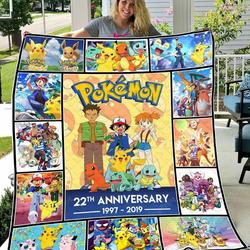 Pokemon All Season Plus Size Quilt Blanket and Home Decor