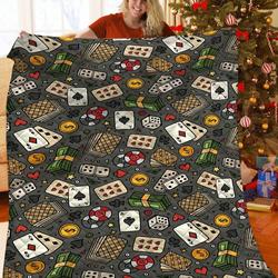 Poker Casino JFJ11443 3D Customized Quilt 2707 and Home Decor