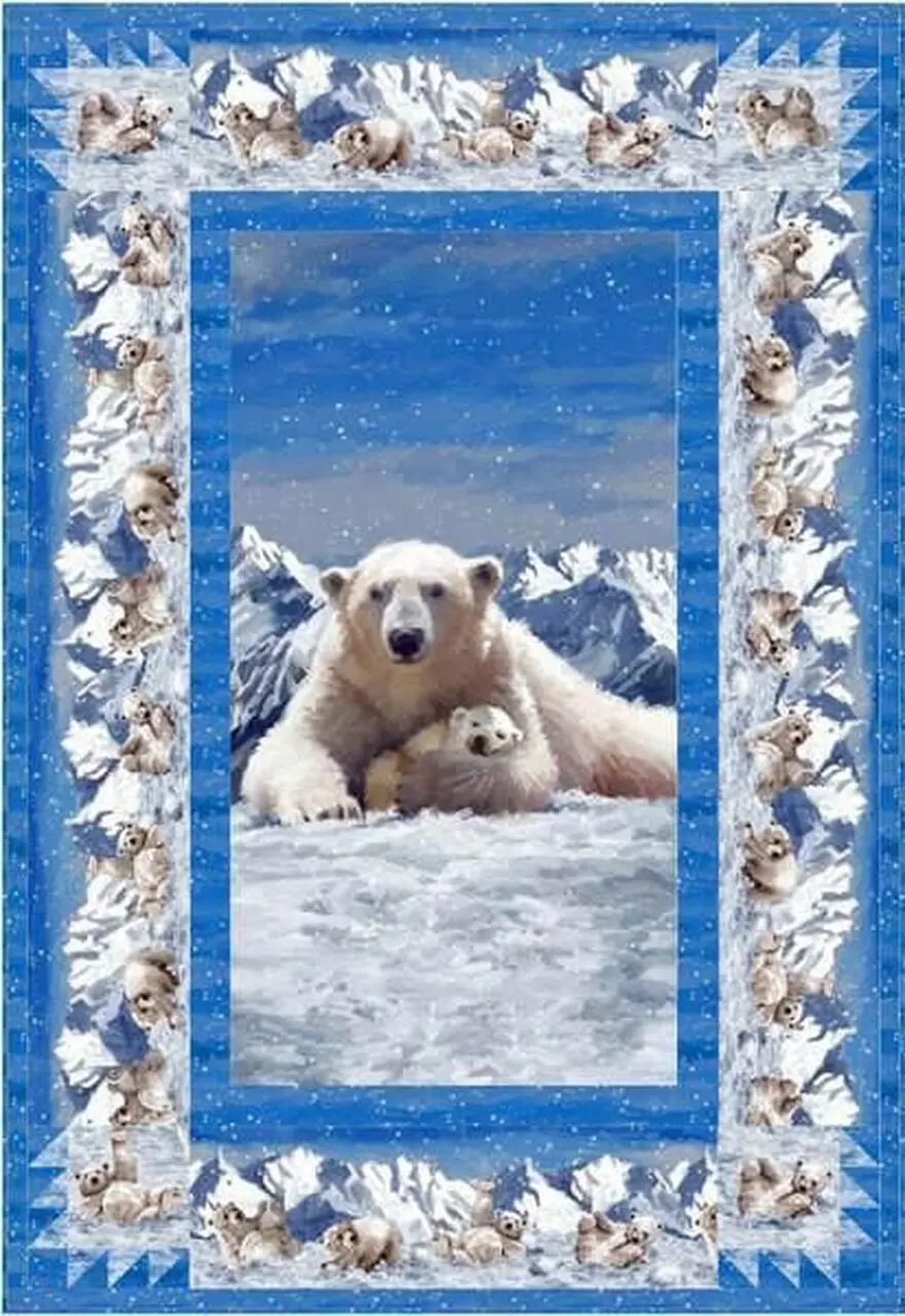 Polar Bear Quilt Tdhes and Home Decor