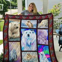 Polar Bear V2 3D Personalized Customized Quilt Blanket 17 and Home Decor