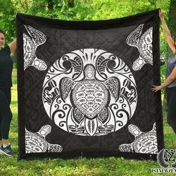 Polynesian Turtle Quilt Tdhir and Home Decor
