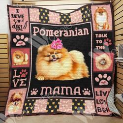 Pomeranian Dog Quilt Blanket Dhc05021239Td and Home Decor