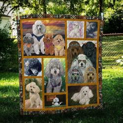 Poodle Cute Cl10100203Mdq Quilt Blanket and Home Decor