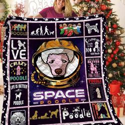 Poodle Quilt Blanket Bbb081126Sm and Home Decor