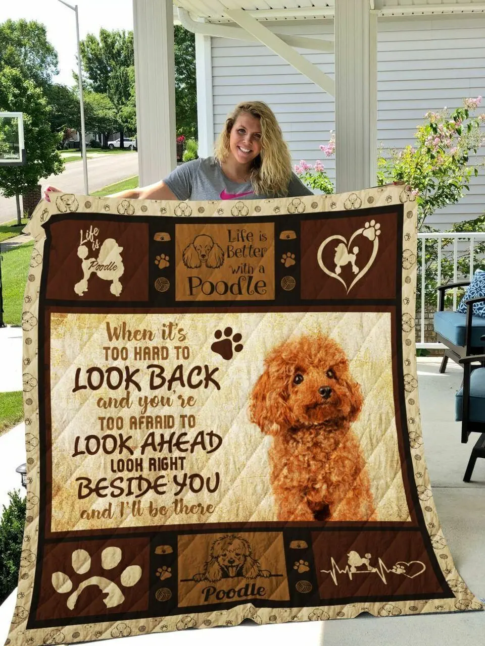 Poodle Quilt Tdhop and Home Decor