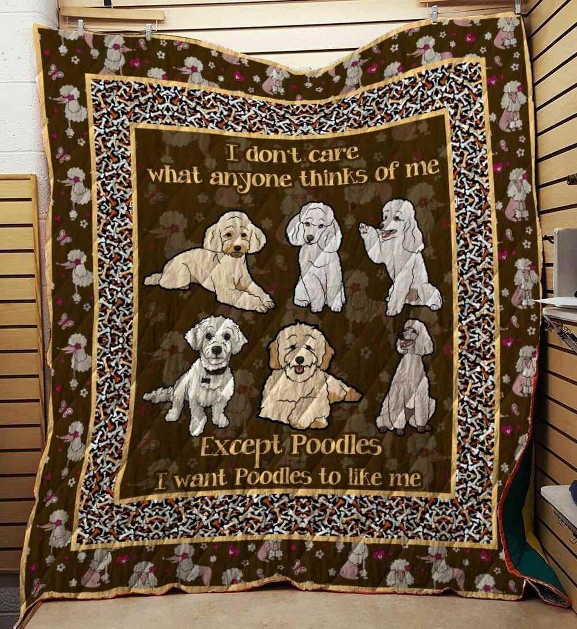 Poodles 09 Blanket Th10072019 Quilt and Home Decor