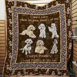 Poodles 09 Blanket Th10072019 Quilt and Home Decor