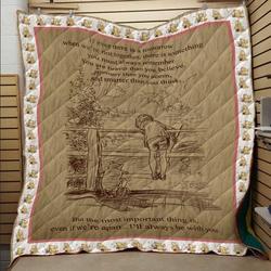 Pooh And Friends 3D Personalized Customized Quilt Blanket 46 and Home Decor