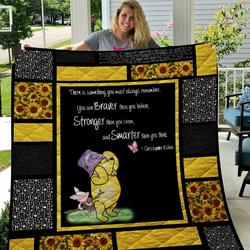 Pooh Sunflower Quilt Blanket  Quilt and Home Decor