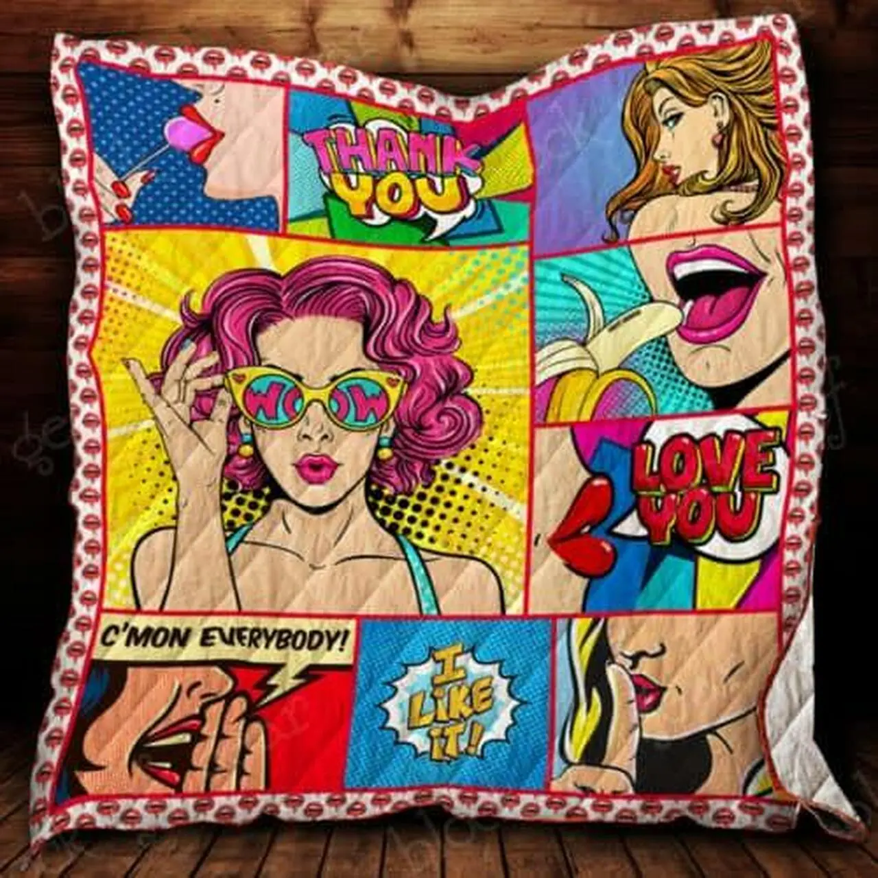 Pop Art Woman Quilt Blanket Ss202 Quilt and Home Decor