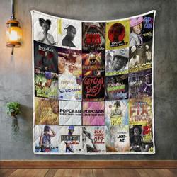 Popcaan Album Covers Quilt Blanket and Home Decor