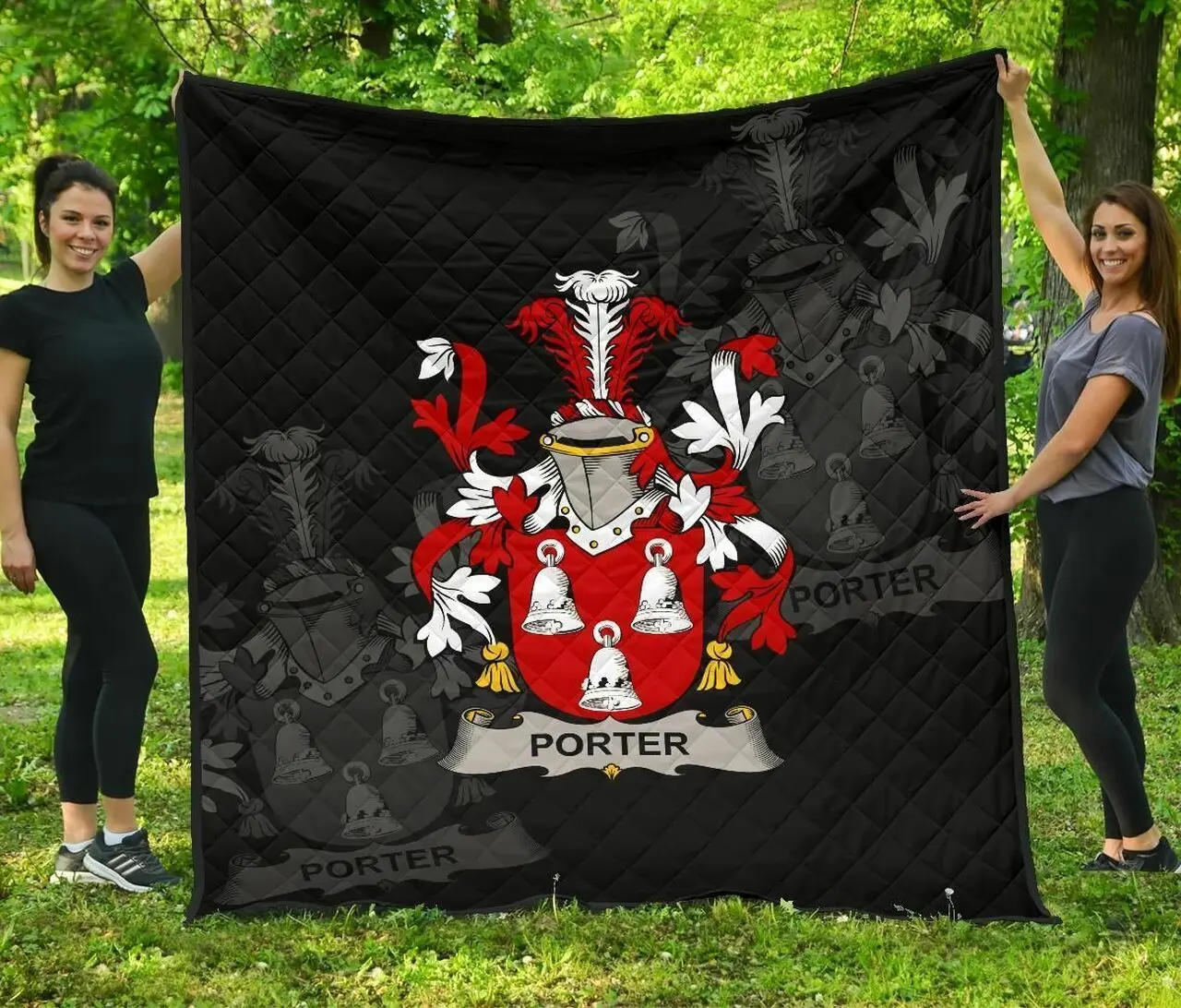 Porter Ireland Irish Family Crest JFJ11494 3D Customized Quilt 2707 and Home Decor