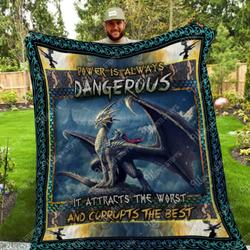 Power Is Always Dangerous Washable Quilt P61 and Home Decor