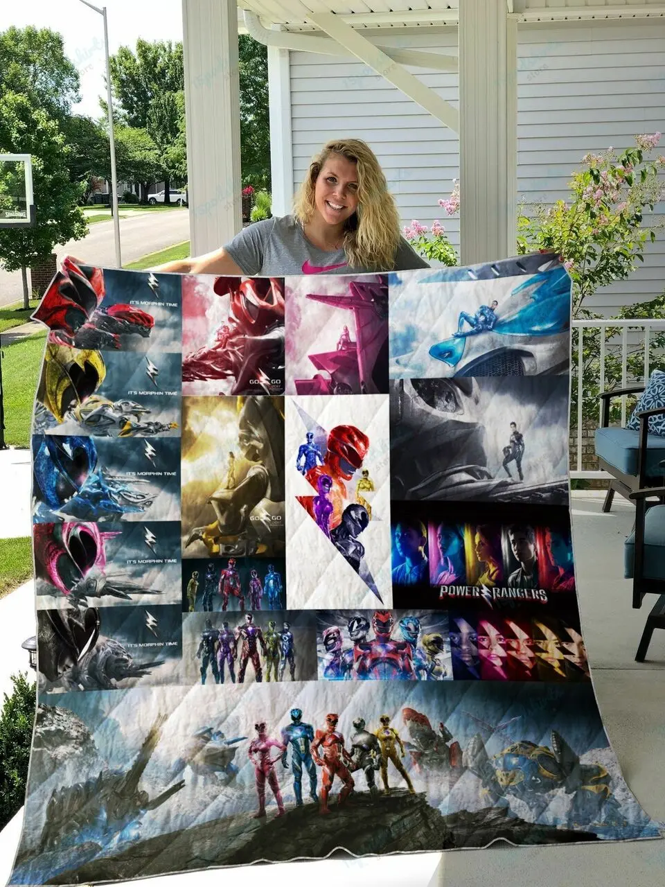 Power Rangers Quilt Blanket and Home Decor