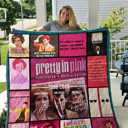 Pretty In Pink Quilt Blanket 01 and Home Decor