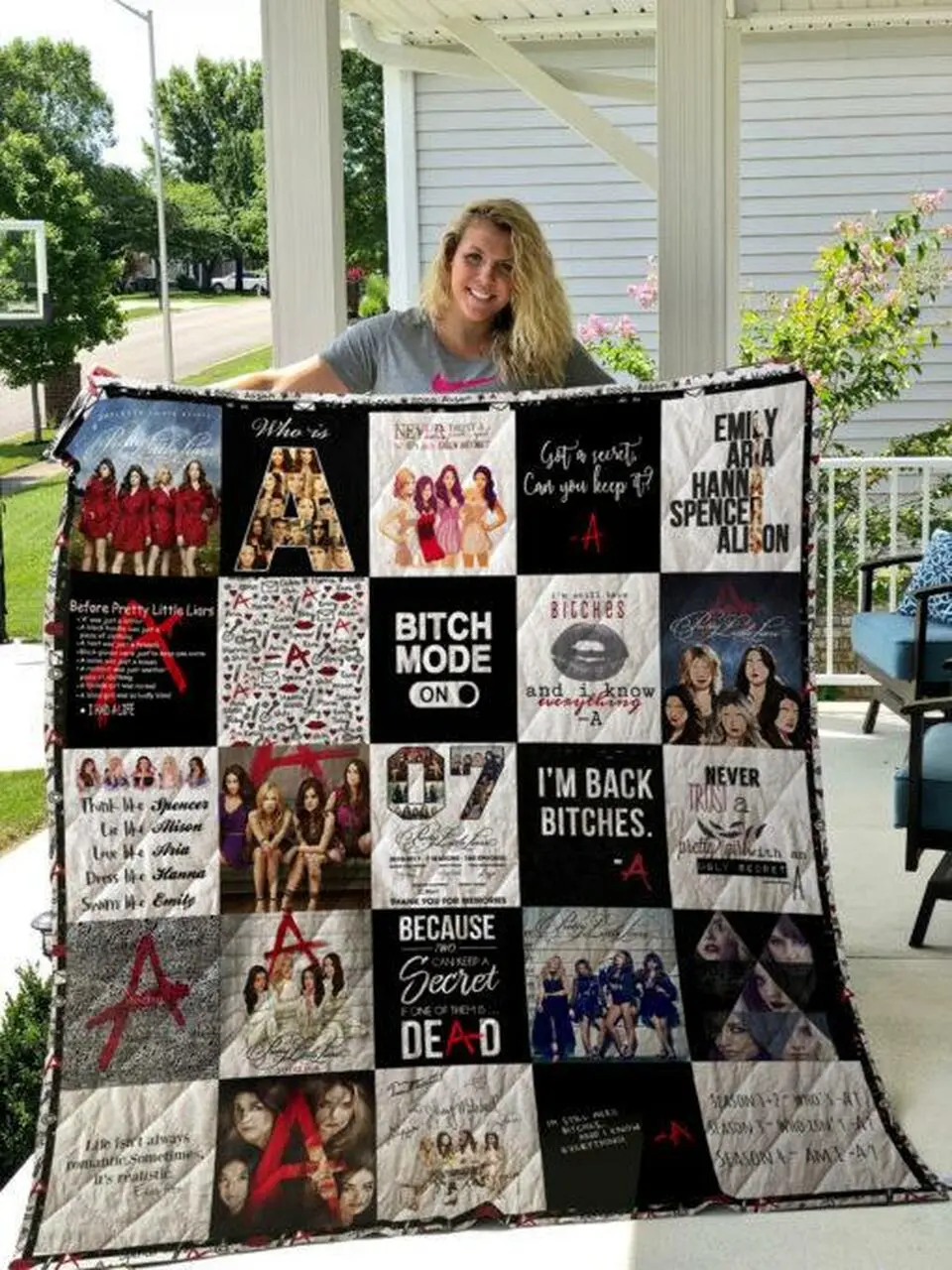 Pretty Little Liars Poster Quilt Blanket Quilt and Home Decor