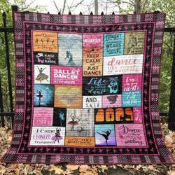 Prima Ballerina Quilt Blanket Aq55  Quilt and Home Decor