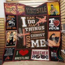 Professional Wrestling Ee1029 Quilt Inkp0108 and Home Decor