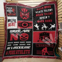 Professional Wrestling Quilt Blanket Dhc1102942Td and Home Decor