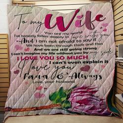 Protea Flower To My Wife Quilt Tdhks and Home Decor