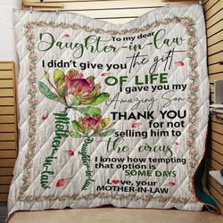 Protea Mom To Daughter In Law Quilt Tdhmm and Home Decor
