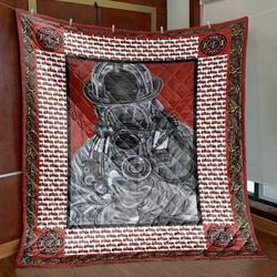 Proud Firefighter Pkt210667 Quilt Blanket and Home Decor