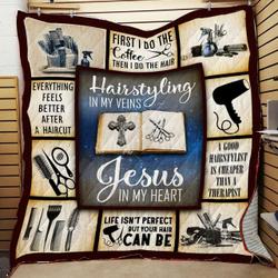 Proud Hairstylist JFJ11549 3D Customized Quilt 2707 and Home Decor