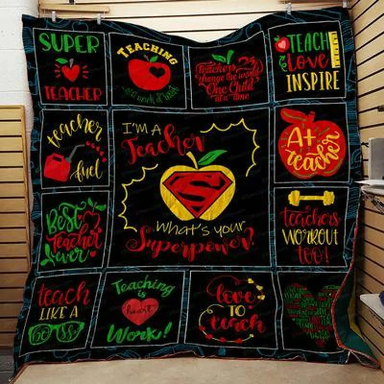 Proud To Be A Teacher Quilt Blanket Tcr01 Quilt and Home Decor