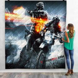 Ps3 Game Battlefield 3 V 3D Customized Personalized Quilt Blanket and Home Decor