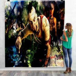 Ps3 Game Far Cry 3 N 3D Customized Personalized Quilt Blanket and Home Decor