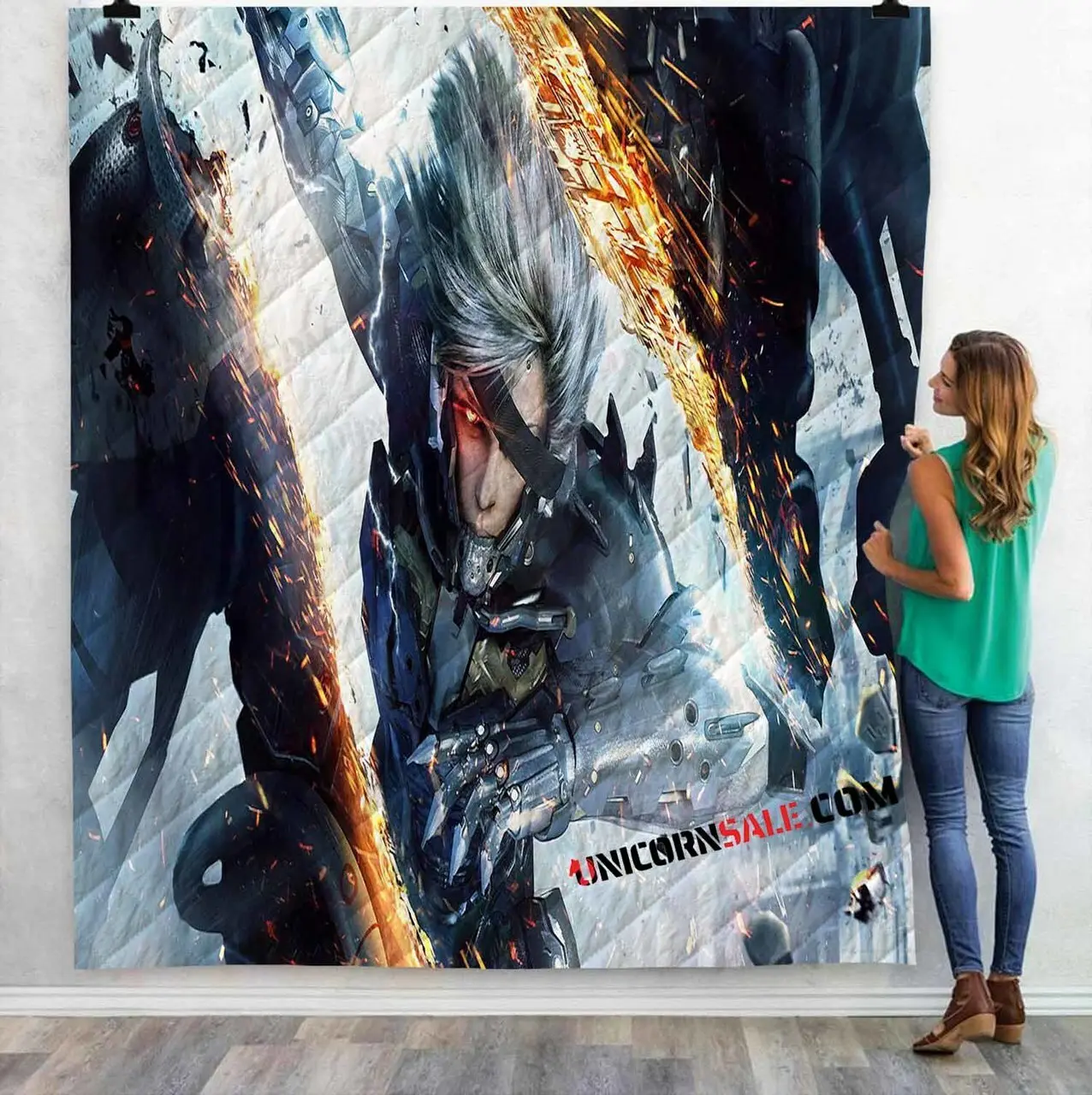 Ps3 Game Metal Gear Rising Revengeance N 3D Customized Personalized Quilt Blanket and Home Decor